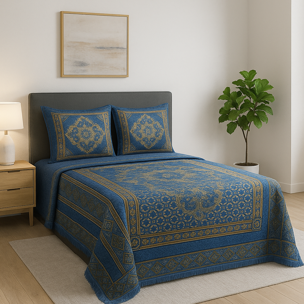 Luxury Multani Bedsheet – Traditional Design