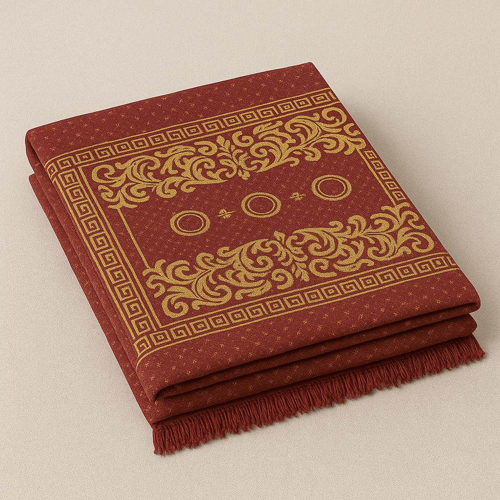 Luxury Multani Bedsheet – Premium Cotton with Traditional Golden Print