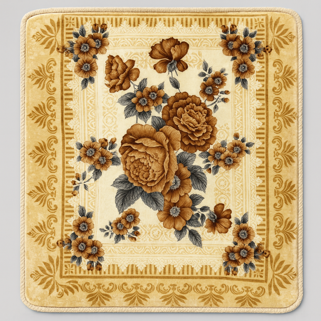 Luxury Floral Blanket – Soft & Cozy Warmth with Elegant Rose Design