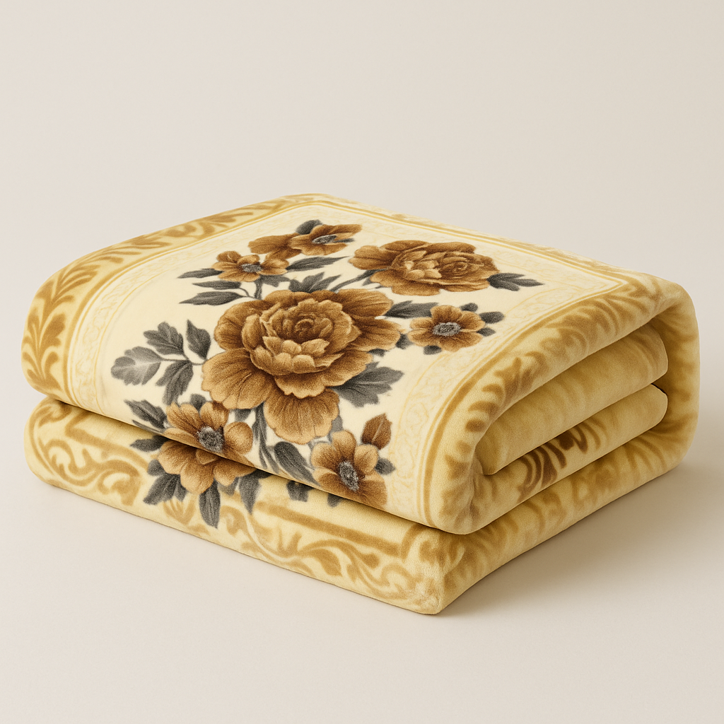 Luxury Floral Blanket – Soft & Cozy Warmth with Elegant Rose Design